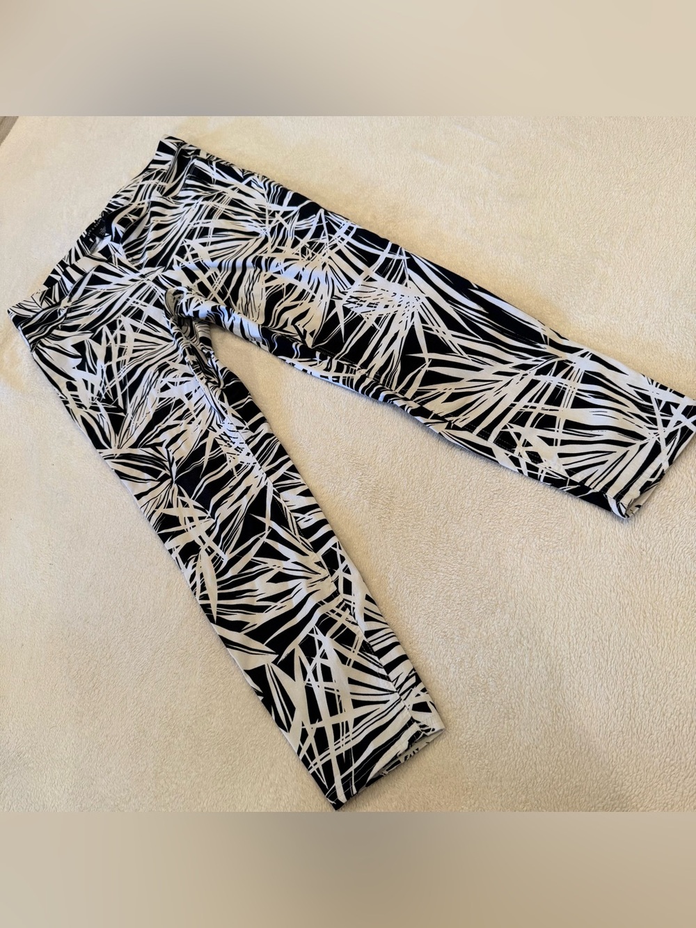 Zac & Rachel Black and White Skinny Printed stretch Pants